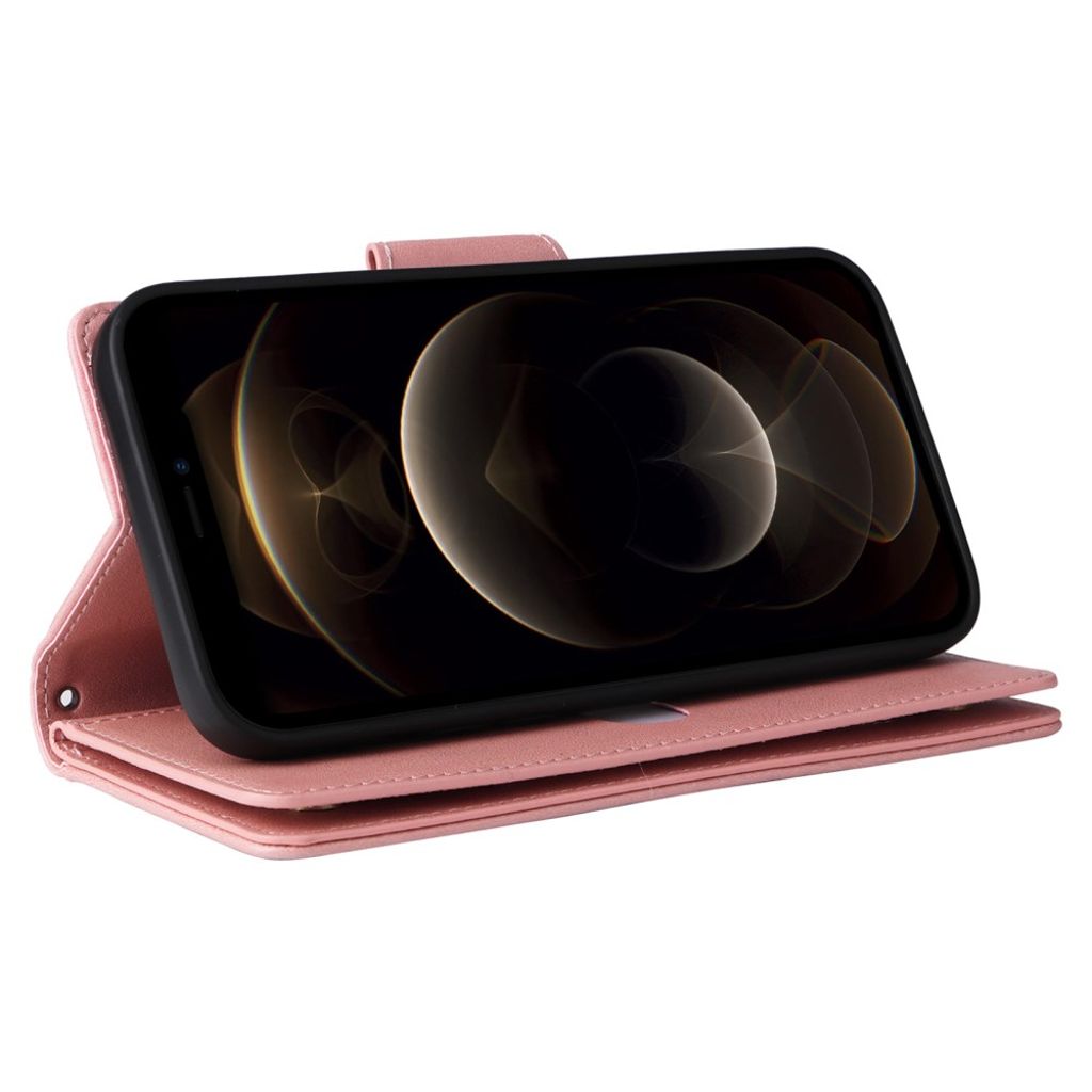 iPhone 12 Pro Max Kotelo Jalusta - Ruusu kultaa