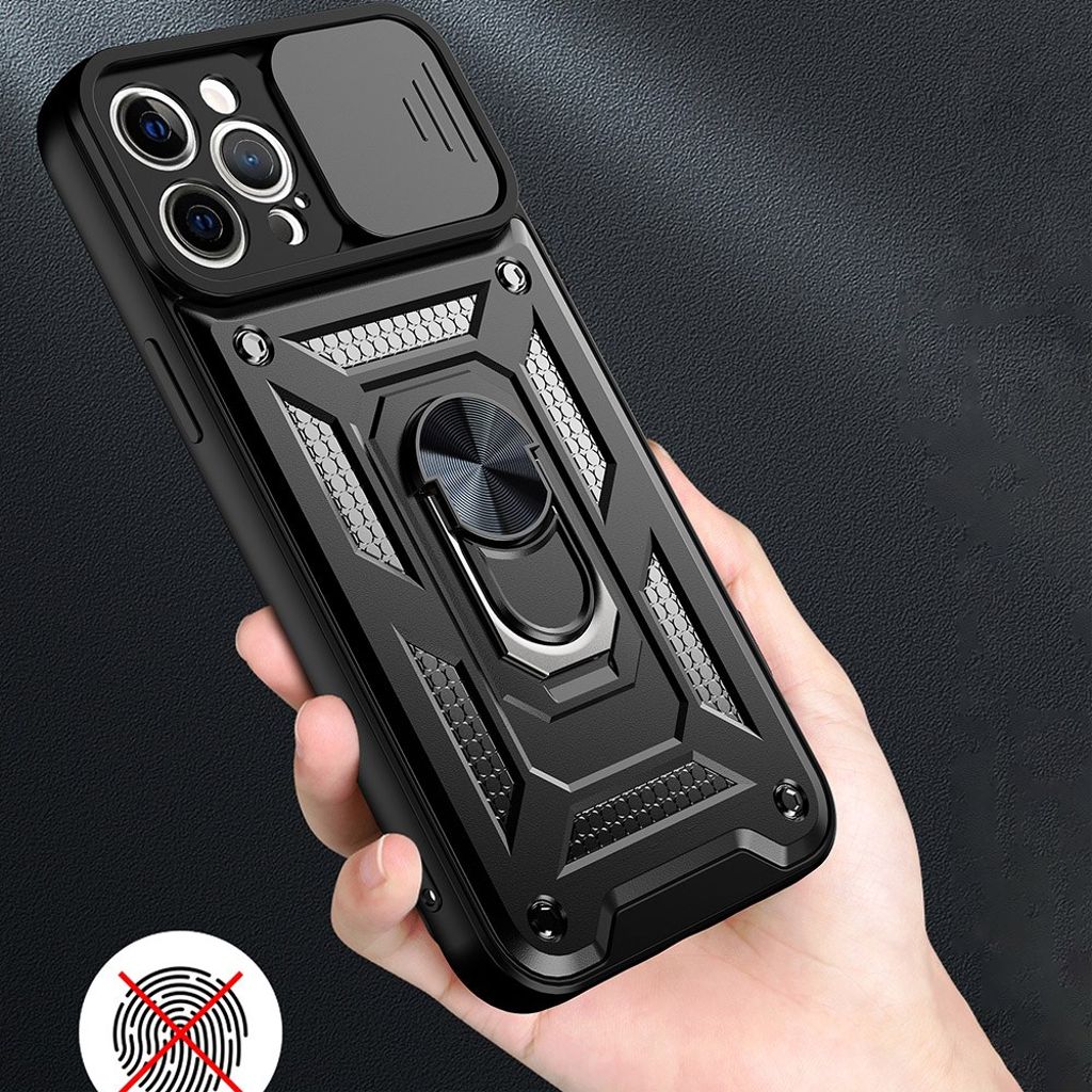 iPhone 11 Pro Max Skal Kickstand Plast – Roséguld