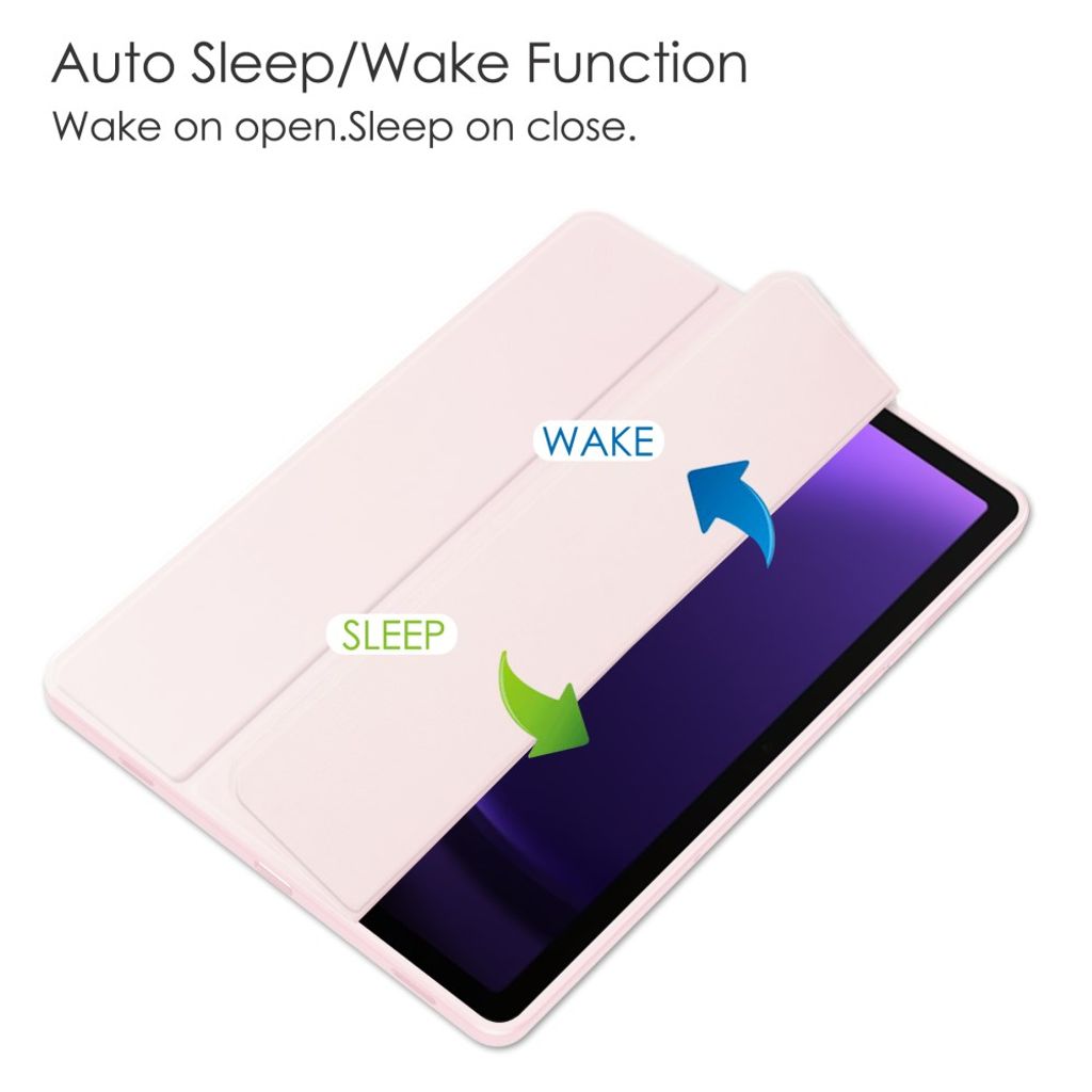 Samsung Galaxy Tab S10 FE/S9 FE Etui med Penneplass - Rosa