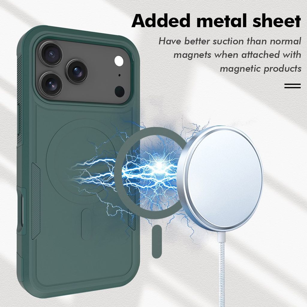 iPhone 17 Pro Max MagSafe Deksel Støtsikkert - Grønn