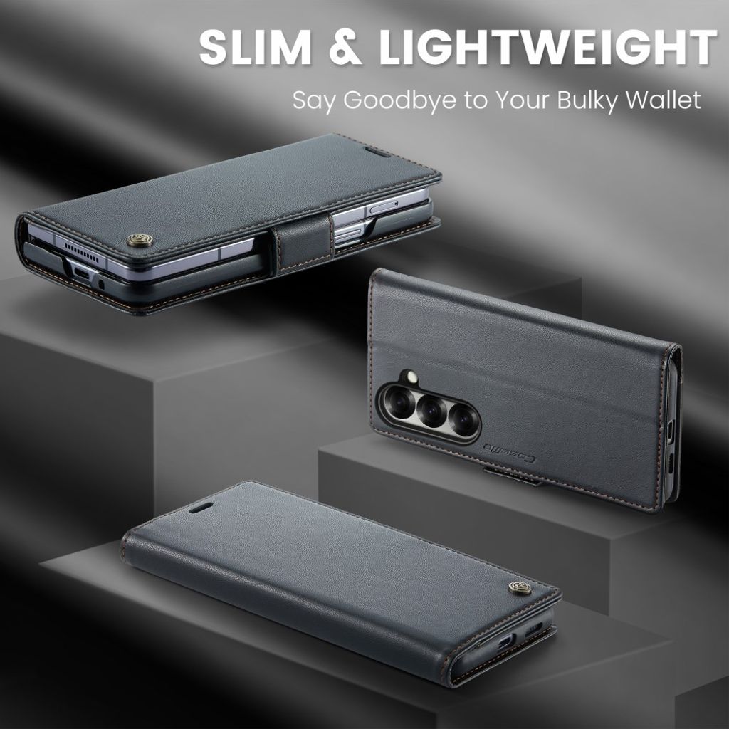 CASEME Samsung Galaxy Z Fold7 5G Fodral med RFID-blockerande - Svart
