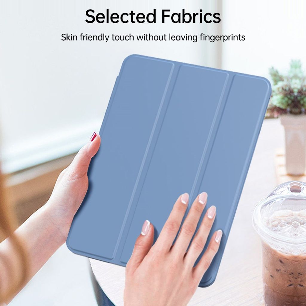 iPad A16 11" 2025/10.9" 2024 Tri-fold flip cover - Lyserød