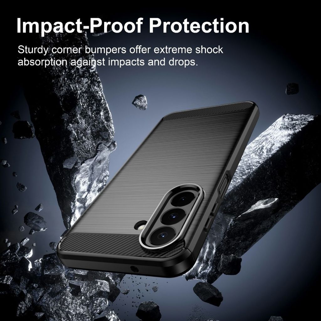 AMORUS Samsung Galaxy A27 5G Kuori Hiilikuitukuvio - Musta