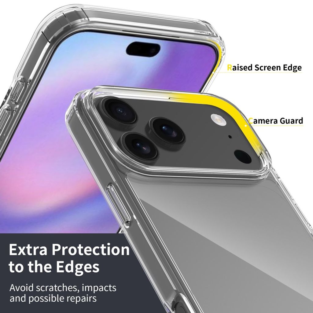 iPhone 18 Pro Max/17 Pro Max deksel – gjennomsiktig