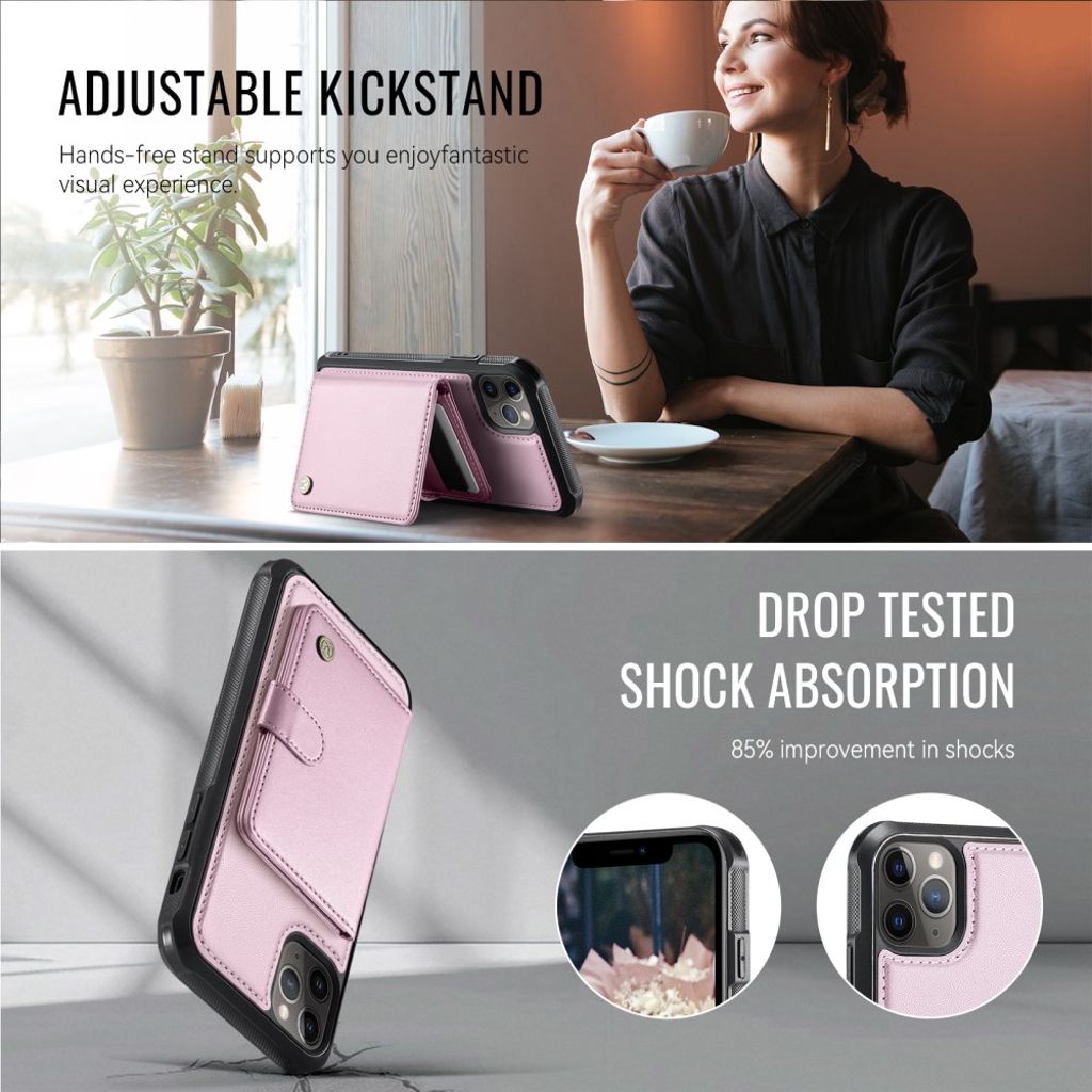 JEEHOOD iPhone 11 Pro Cover med MagSafe - Lyserød