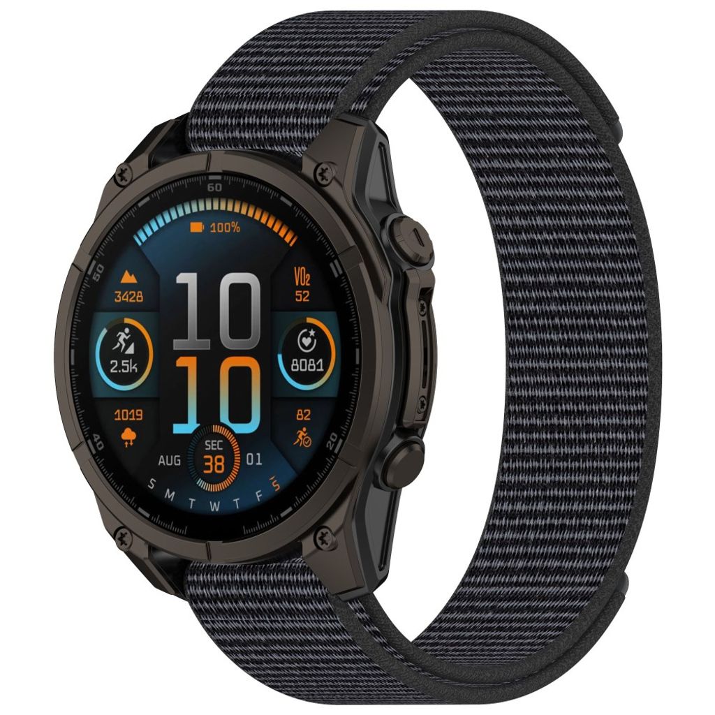 Garmin Fenix ​​8 47mm osv. Urrem i Nylon - Grå