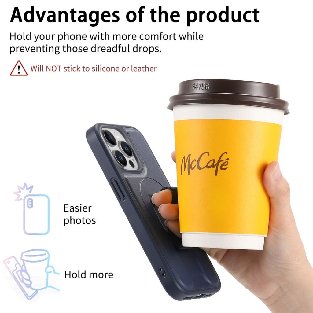 CASENEO iPhone 15 Pro Max Kuori MagSafe - Sininen