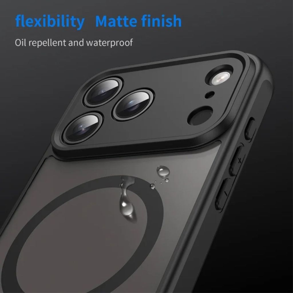 iPhone 18 Pro Max MagSafe -kuori näytönsuojalla - sininen