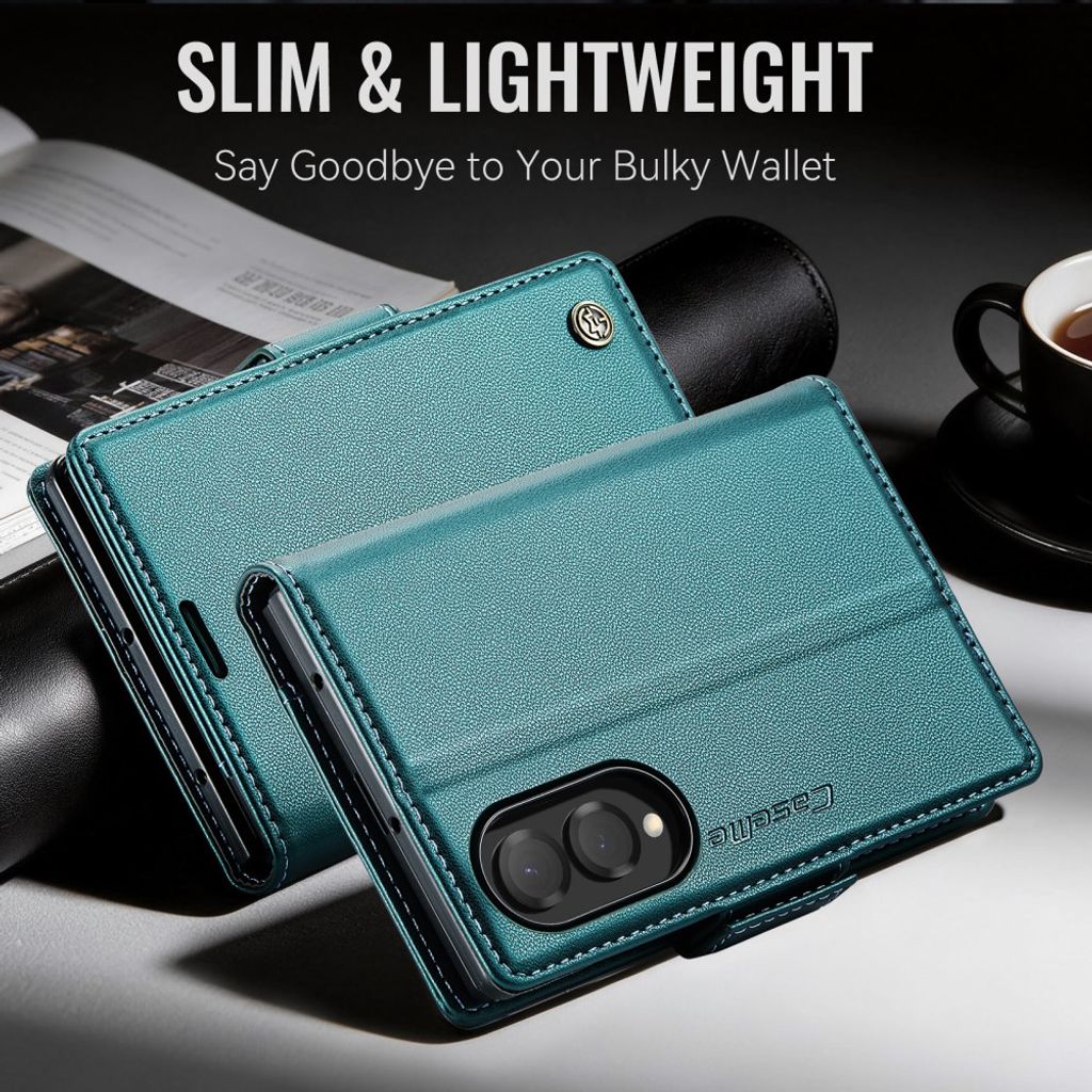 CASEME Samsung Galaxy Z Fold8 Flip Cover med RFID blokering - Grøn