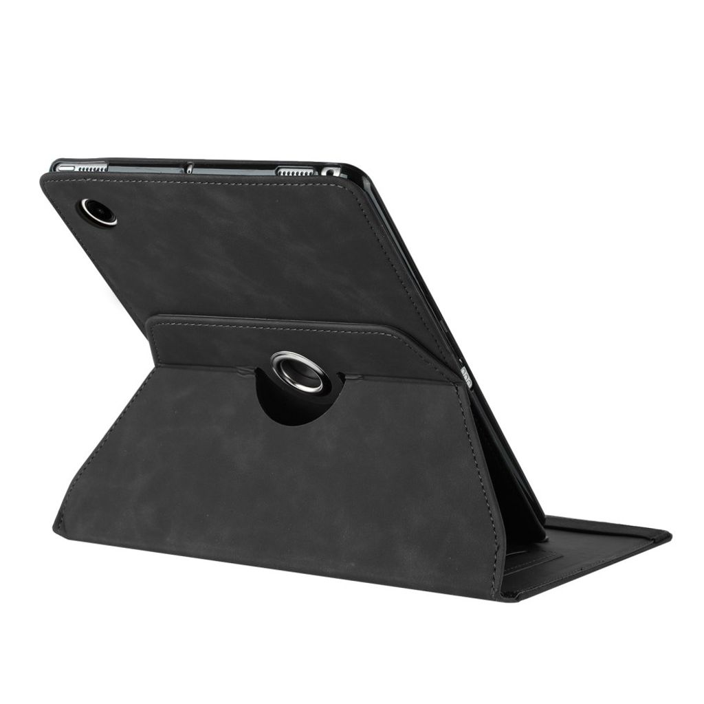 Samsung Galaxy Tab A11 / A9 Etui i PU-skinn - svart