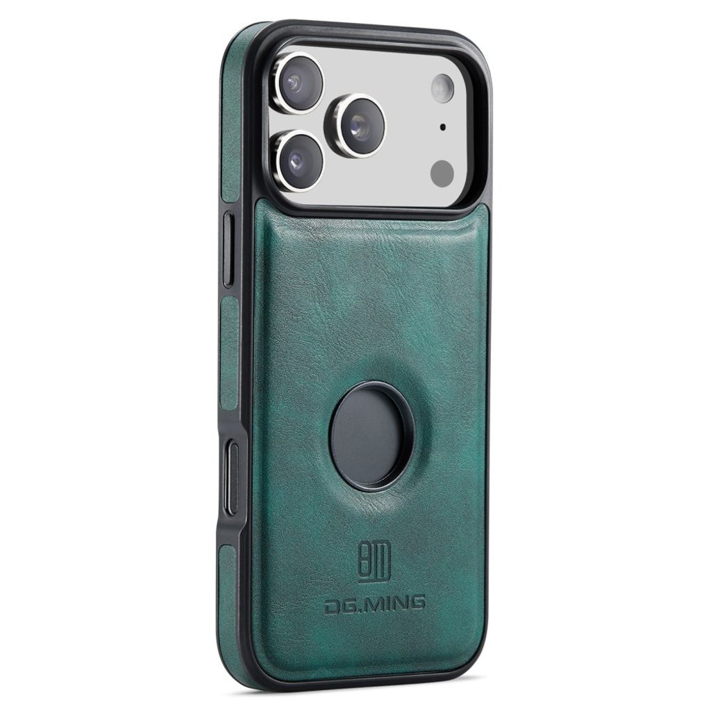 DG.MING iPhone 18 Pro Max/17 Pro Max Deksel med Magnetisk Lommebok - Grønn