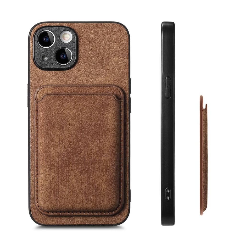 iPhone 13 MagSafe-yhteensopiva Lompakkokuori – Ruskea