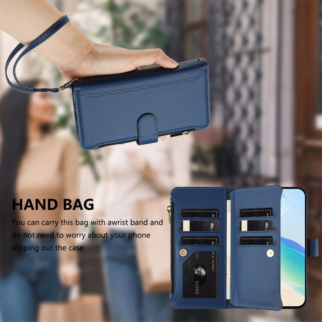 Xiaomi 15T Pro Kotelo 9 Korttipaikka - Tummansininen