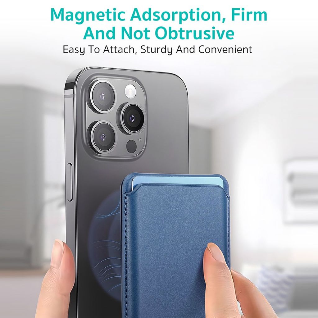 COTECi TR-052 MagSafe Kortholder med Støtteben – Blå