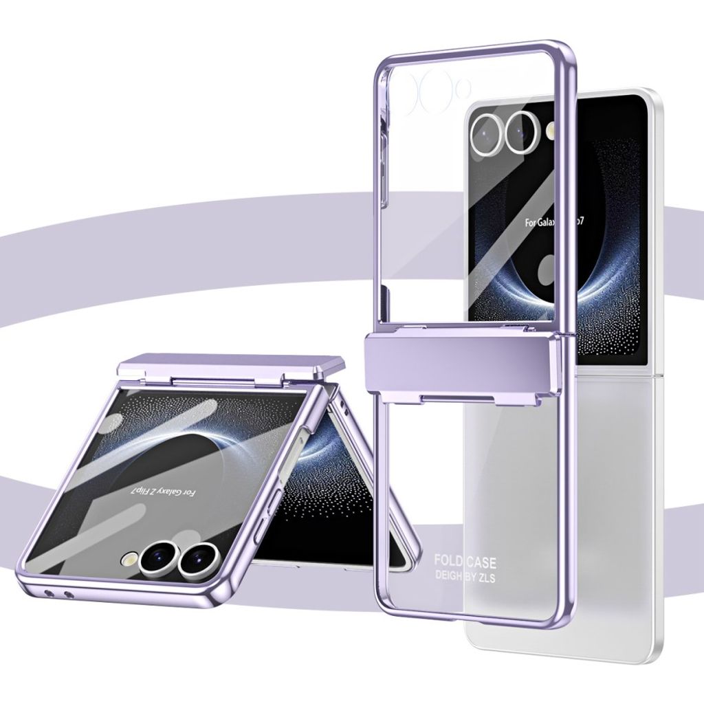 Samsung Galaxy Z Flip7 5G Cover med Skærmbeskytter - Lilla