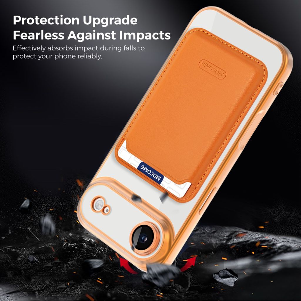 iPhone Air MagSafe-kuori irrotettavalla kortin haltijalla - Oranssi