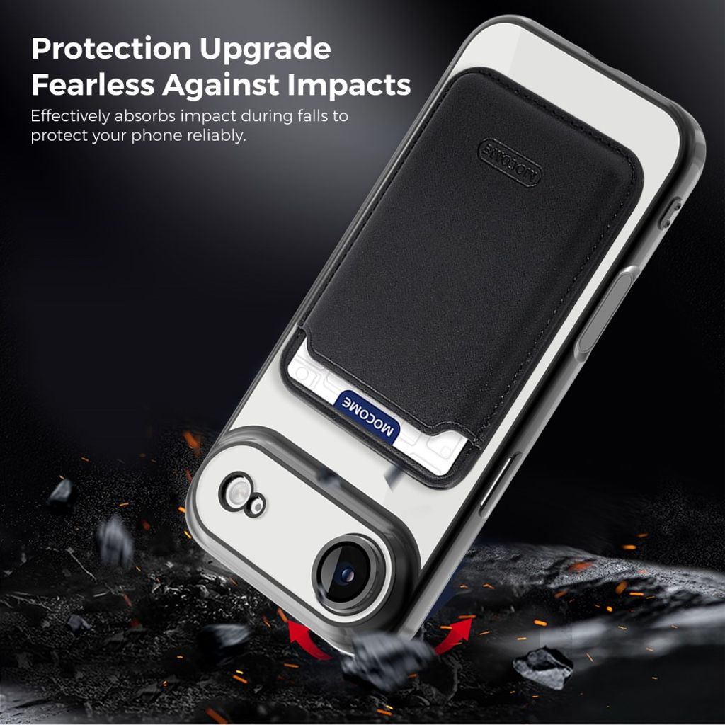 iPhone Air MagSafe-kuori Irrotettavalla Kortin Haltijalla - Musta