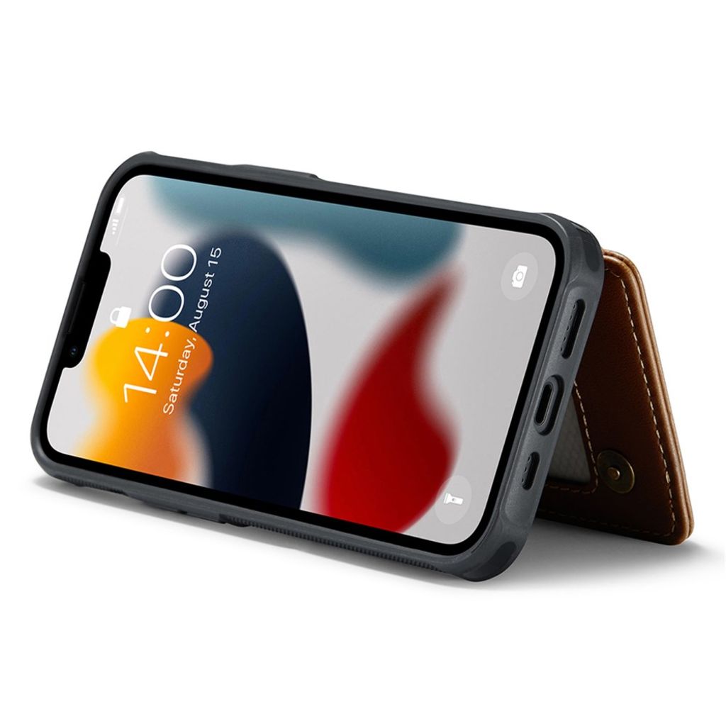 iPhone 13 CASEME C22 Lompakkokuori RFID-estävä - Ruskea