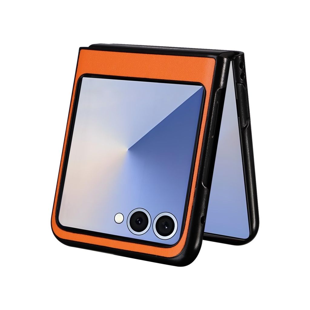 Samsung Galaxy Z Flip7 5G cover i PU-læder - Orange