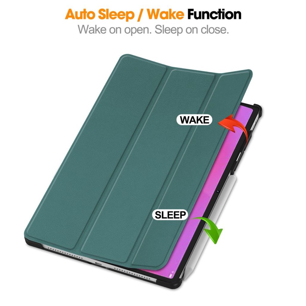 Lenovo Yoga Tab Plus Kotelo, jalusta - vihreä