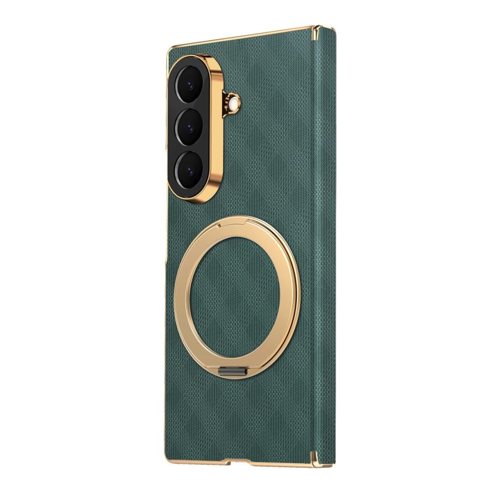 Samsung Galaxy Z Fold8 Ultra MagSafe kuori rengasjalustalla - Vihreä