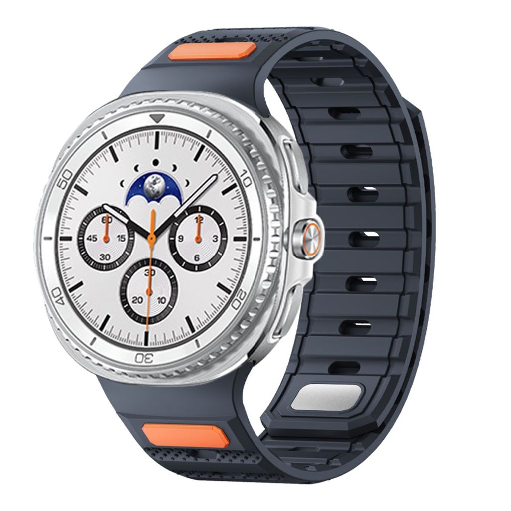 Samsung Galaxy Watch9/9 Classic/8/8 Classic Magnetisk silikon klokkerem - Mørkblå