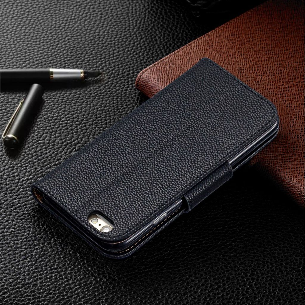 iPhone 6/6s Plånboksfodral med Kortfack - Svart