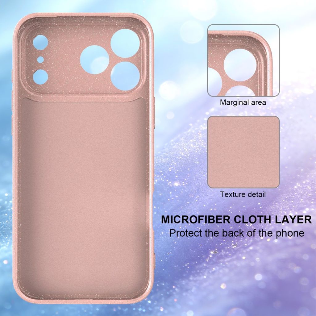 iPhone 17 Pro Max MagSafe Kimaltava Kuori – Vaaleanpunainen