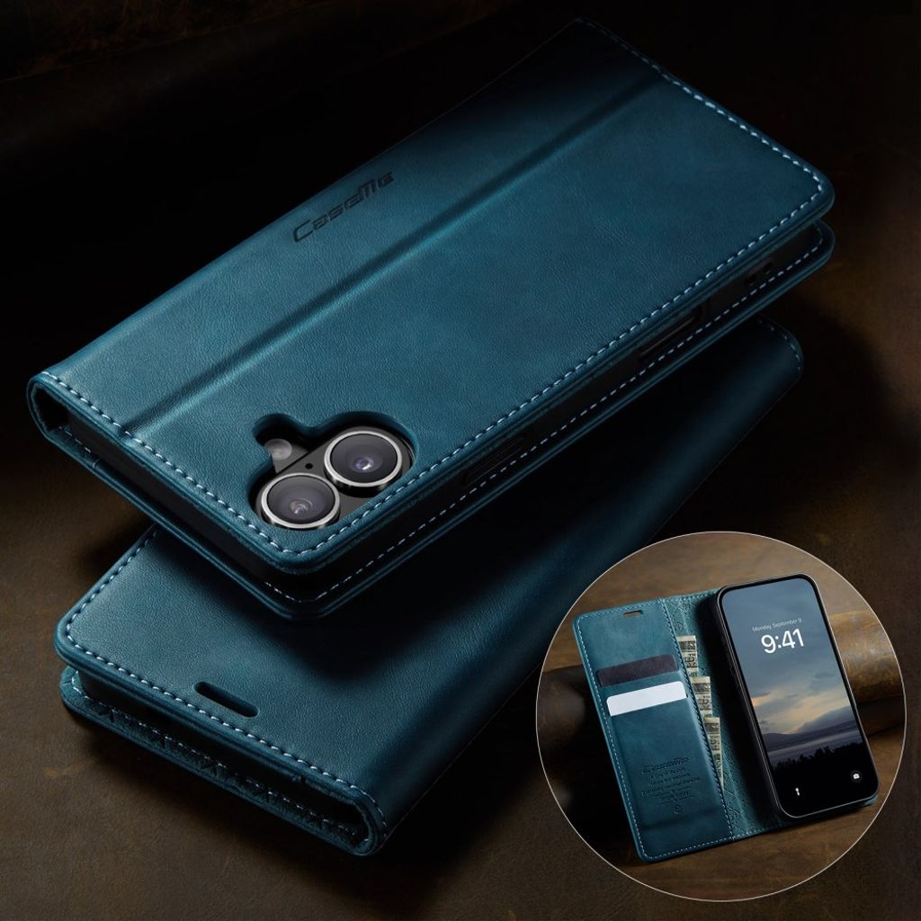 CASEME iPhone 16 Cover with Stand - Blue