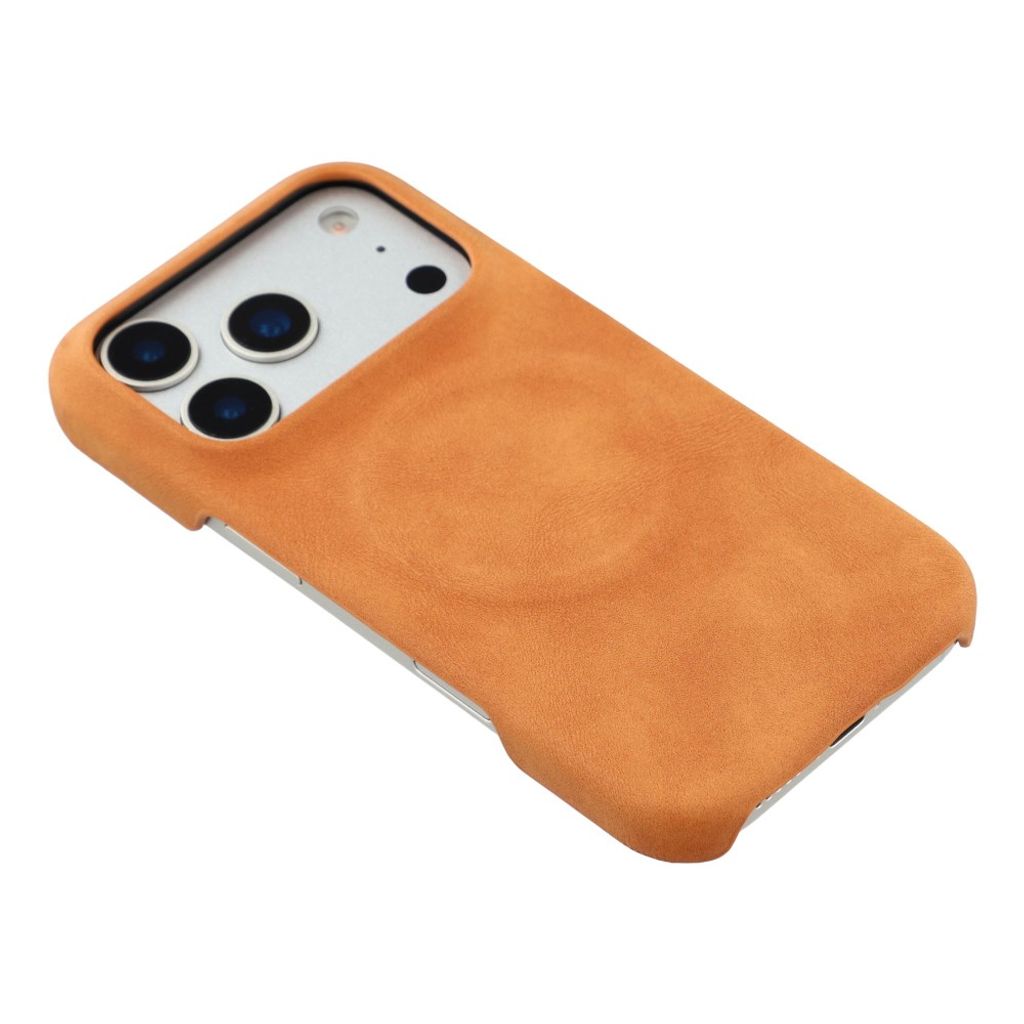 iPhone 18 Pro/17 Pro MagSafe Deksel i PU-skinn - Gul