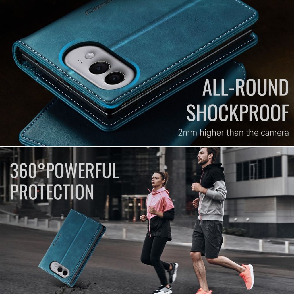 CASEME iPhone Duo Lompakkokotelo RFID-suojauksella - Vihreä