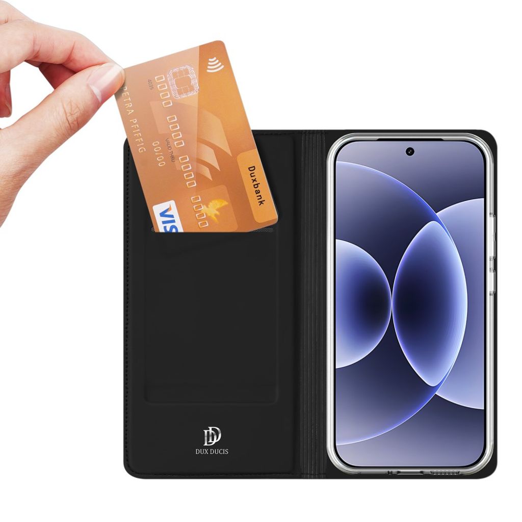 DUX DUCIS Xiaomi 17 Lommeboketui med Kortholder/Stativ – Svart