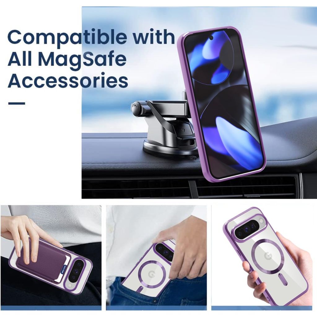 Google Pixel 10 / 10 Pro Kuori lompakolla - Violetti