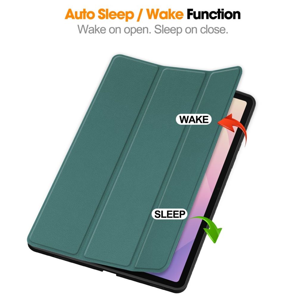 Samsung Galaxy Tab S11 -kotelo telineellä ja kynälokerolla - vihreä