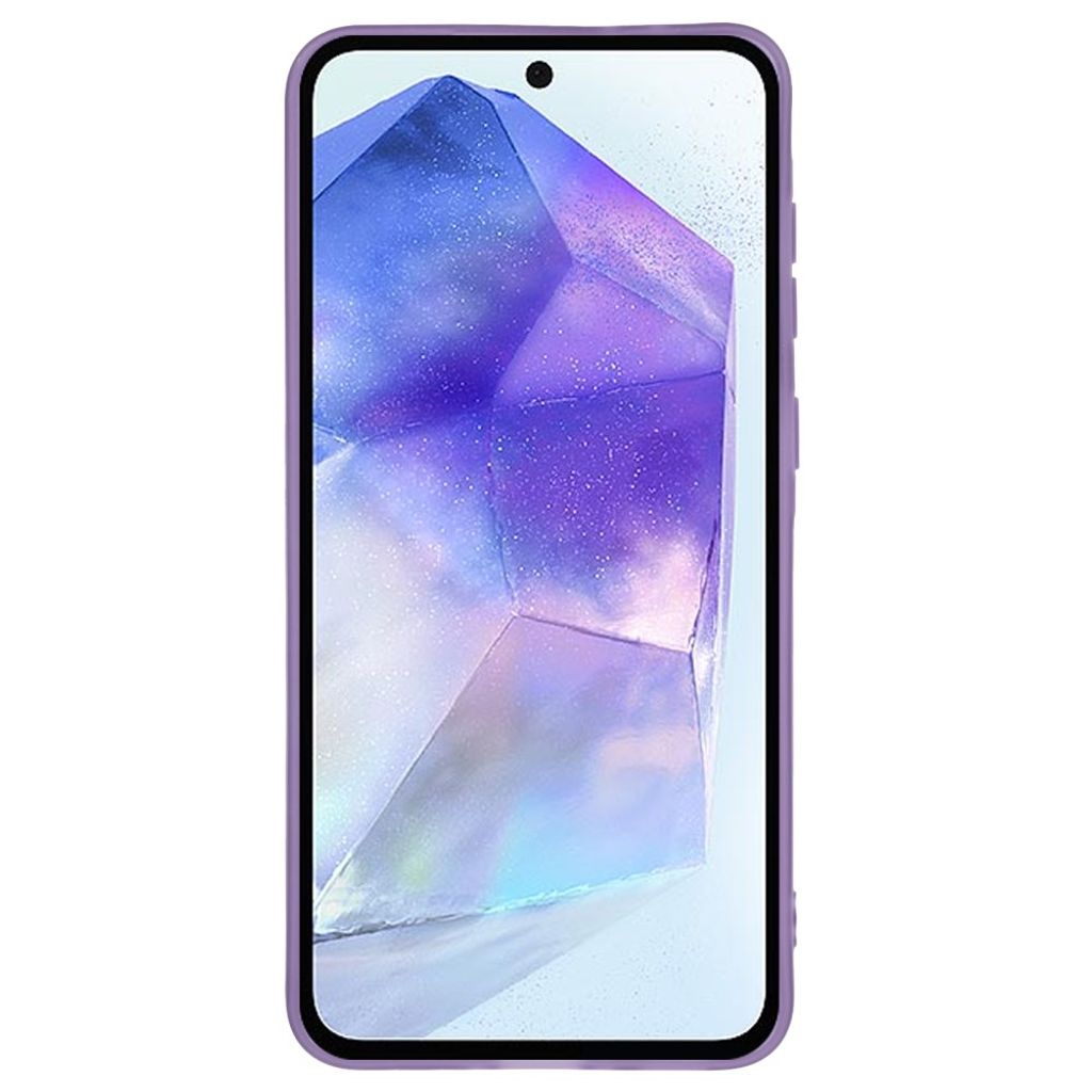 Samsung Galaxy A27 5G Kuori Sähköpinnoitettu Kamerakehys - Läpinäkyvä Violetti