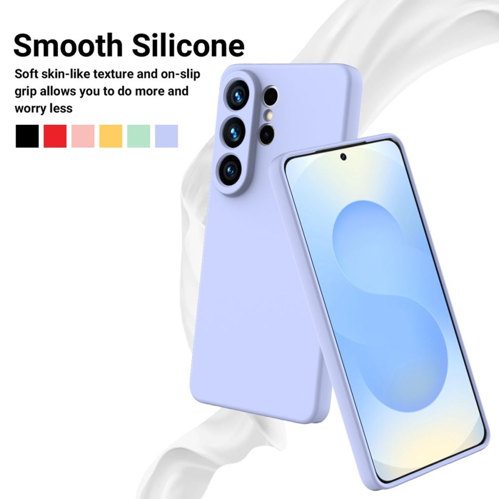 Samsung Galaxy S26 Ultra Skal i Silikon med Handgrepp - Lila