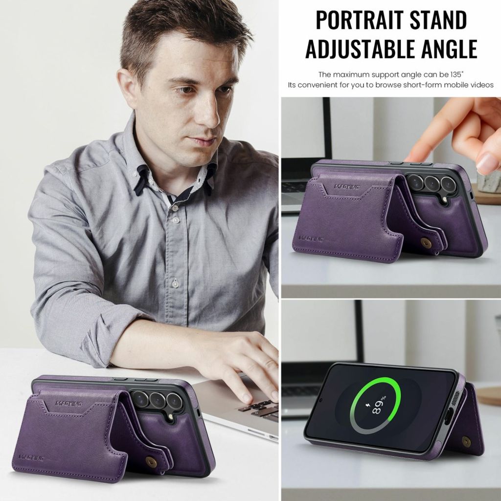 MAGKING Samsung Galaxy S25 FE Case with MagSafe - Purple