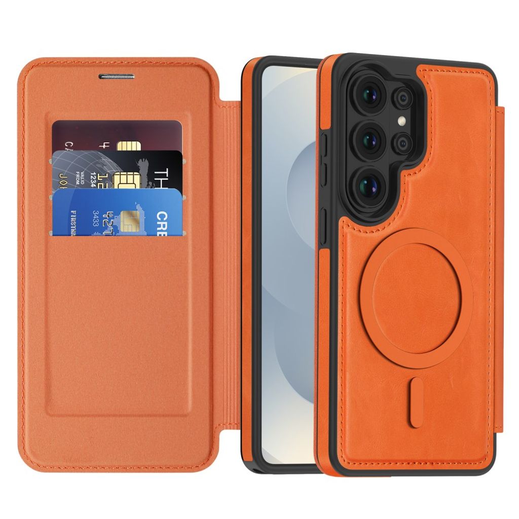 Samsung Galaxy S26 Ultra MagSafe Lompakkokotelo - Oranssi