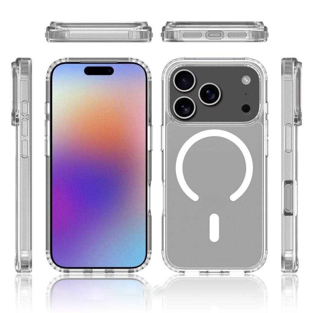 iPhone 18 Pro/17 Pro MagSafe Kuori - Läpinäkyvä
