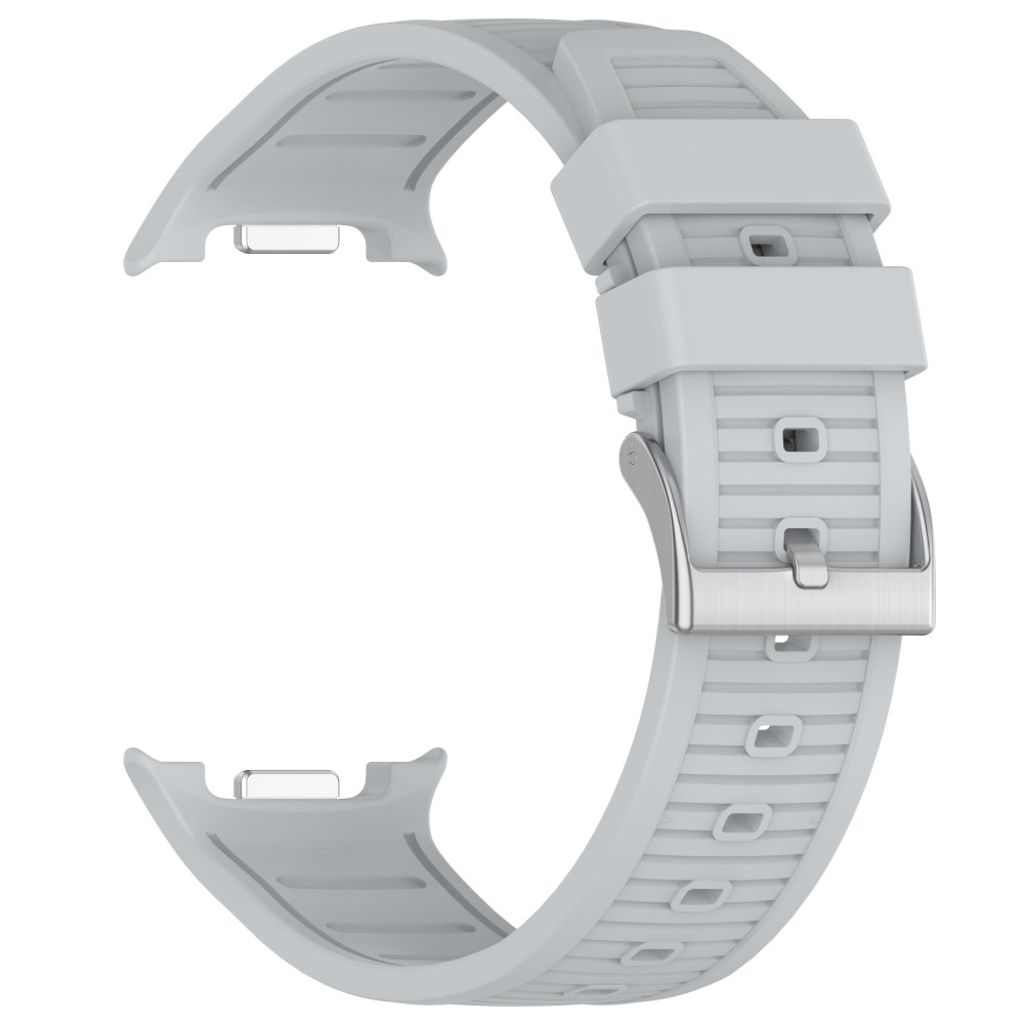 Samsung Galaxy Watch8 Classic 46 mm Kellonranneke, Silikoni - vaaleanharmaa