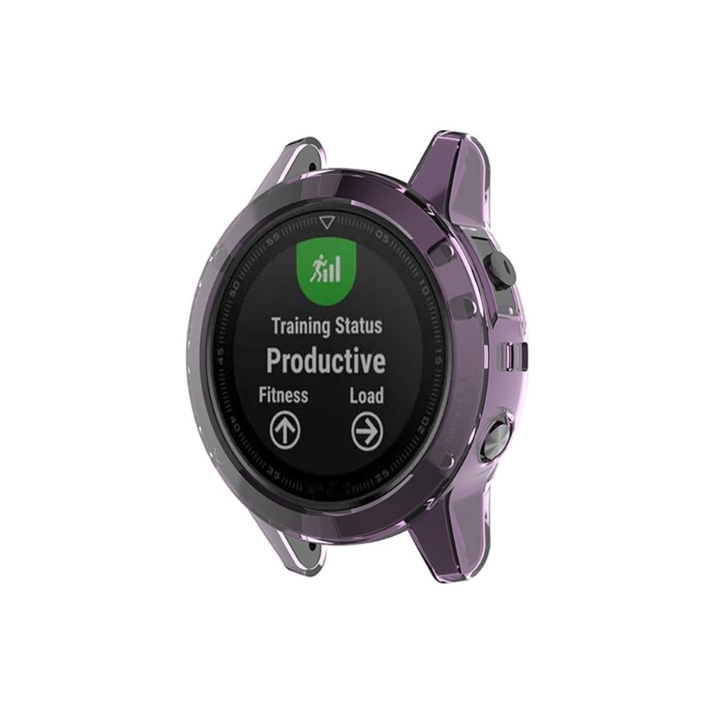 Garmin Fenix 5/5 Plus Case in TPU - Transparent Purple