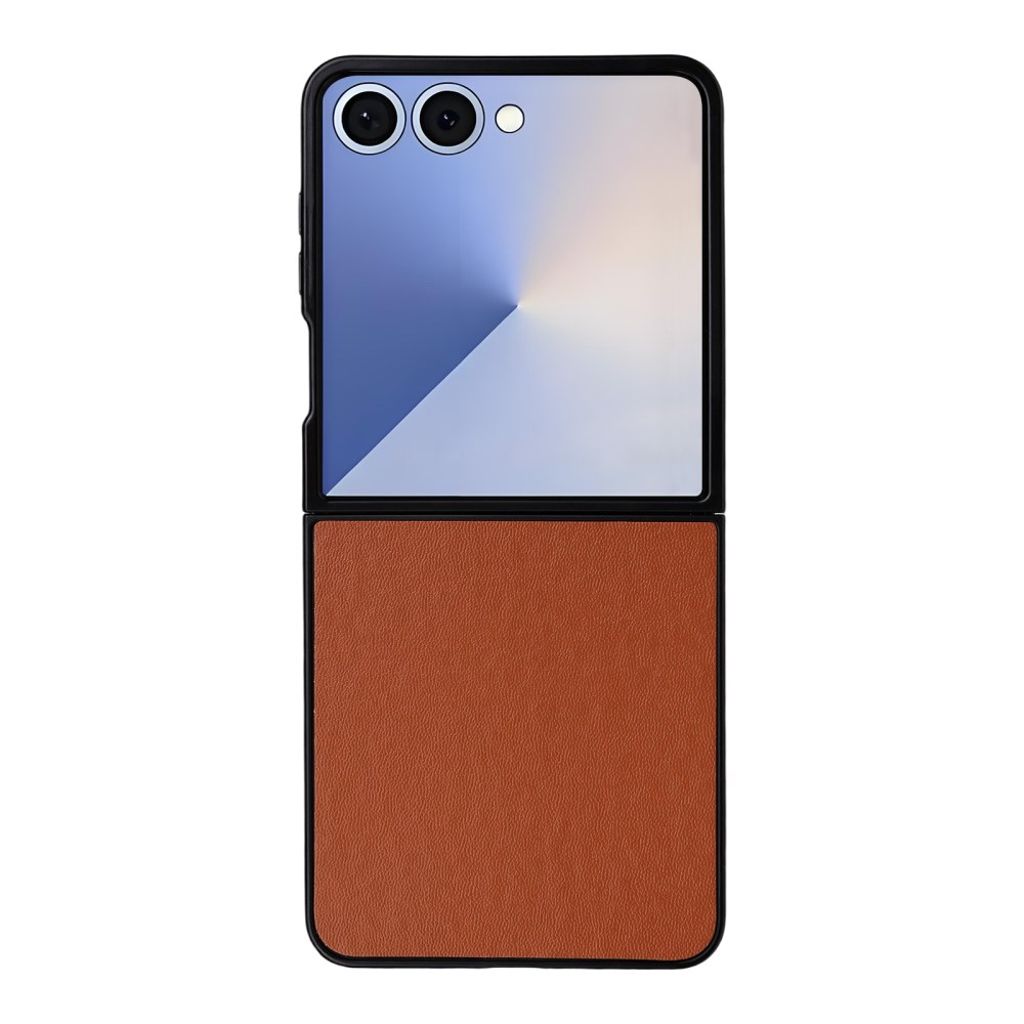 Samsung Galaxy Z Flip7 5G cover i PU-læder - Brun