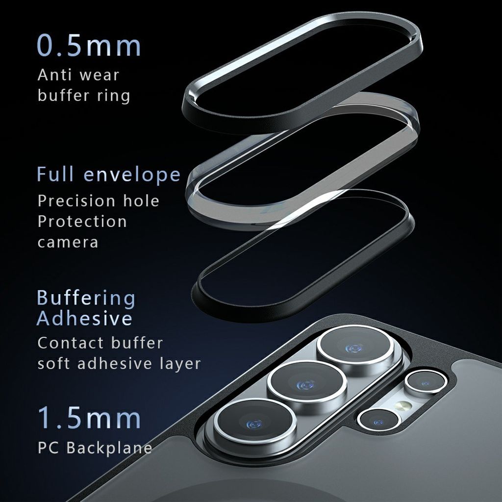 Samsung Galaxy S26 Ultra MagSafe-yhteensopiva kuori - Musta