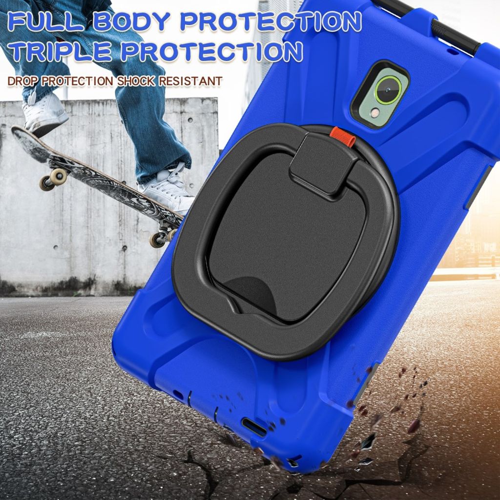 Samsung Galaxy Tab Active5 Case with Hand grip - Blue, Black