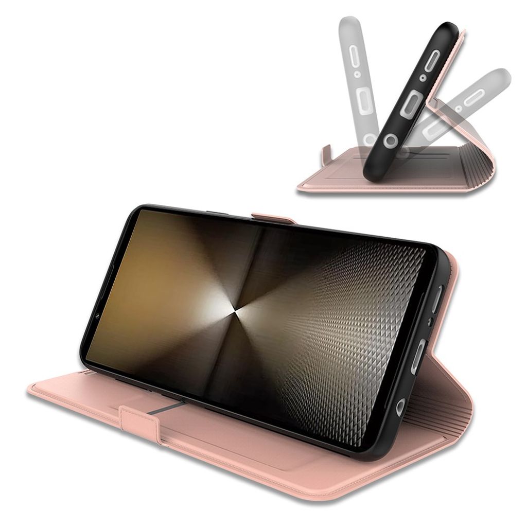 Sony Xperia 1 VII Fodral med Stativ - Roséguld