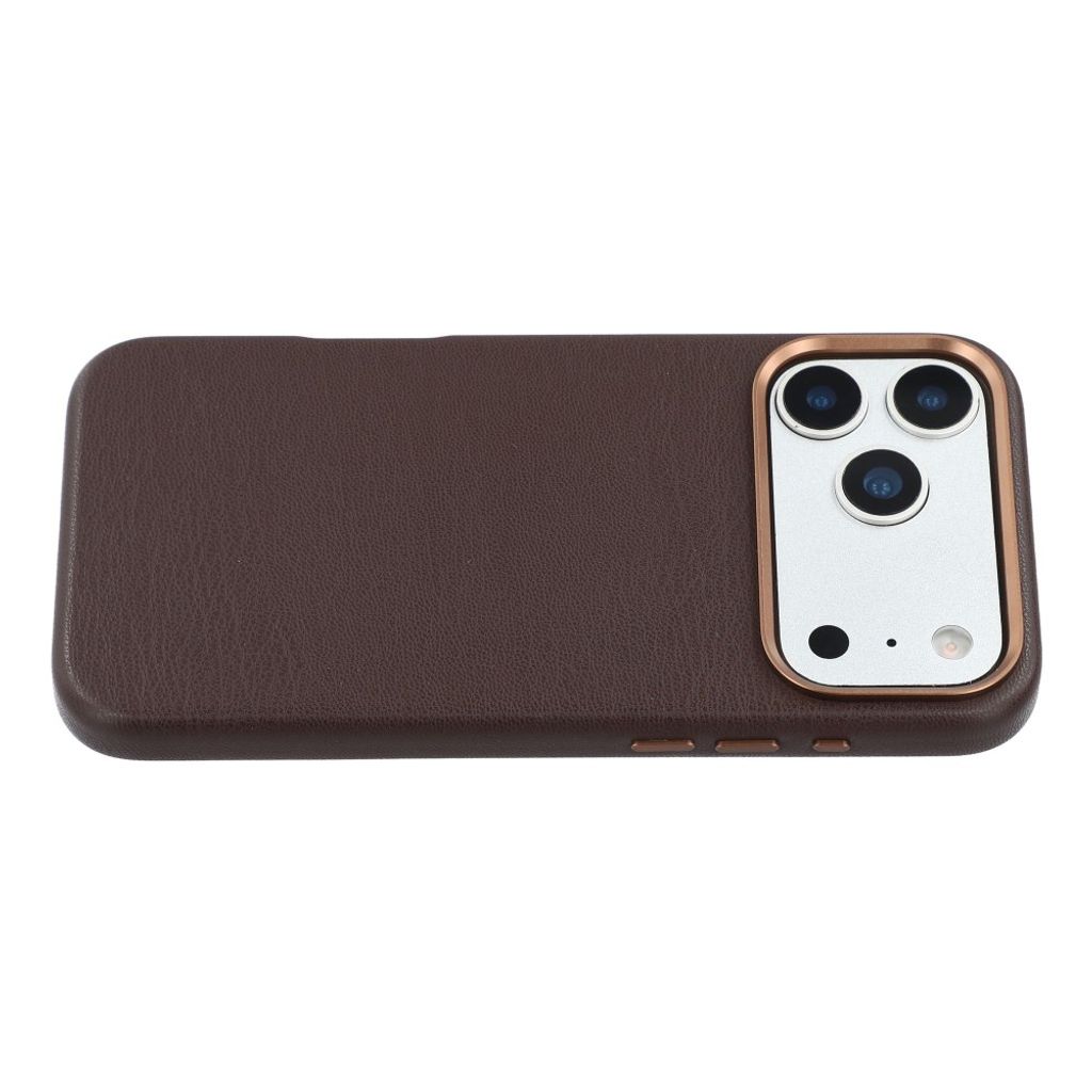iPhone 18 Pro Max/17 Pro Max Skal i PU-läder - Mörkbrun