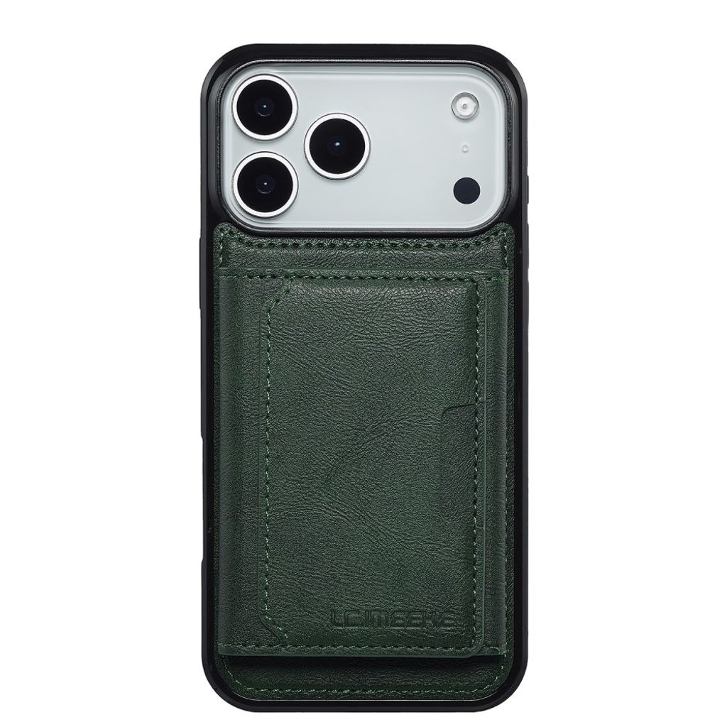 LC.IMEEKE iPhone 17 Pro Max MagSafe cover med pung - Grøn