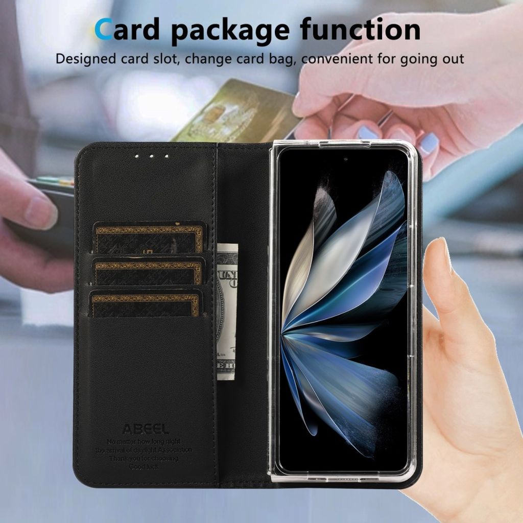 ABEEL Google Pixel 11 Pro Fold Plånboksfodral med stativ - Svart