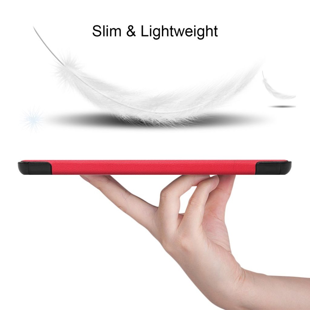 Samsung Galaxy Tab S10 Lite Etui PU-lær Tri-Fold - Rød