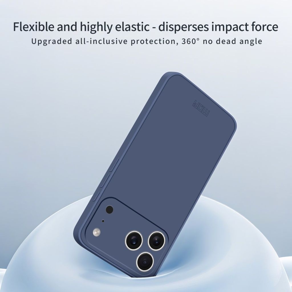 MOFI iPhone 18 Pro Max Kuori Silikoni - Violetti
